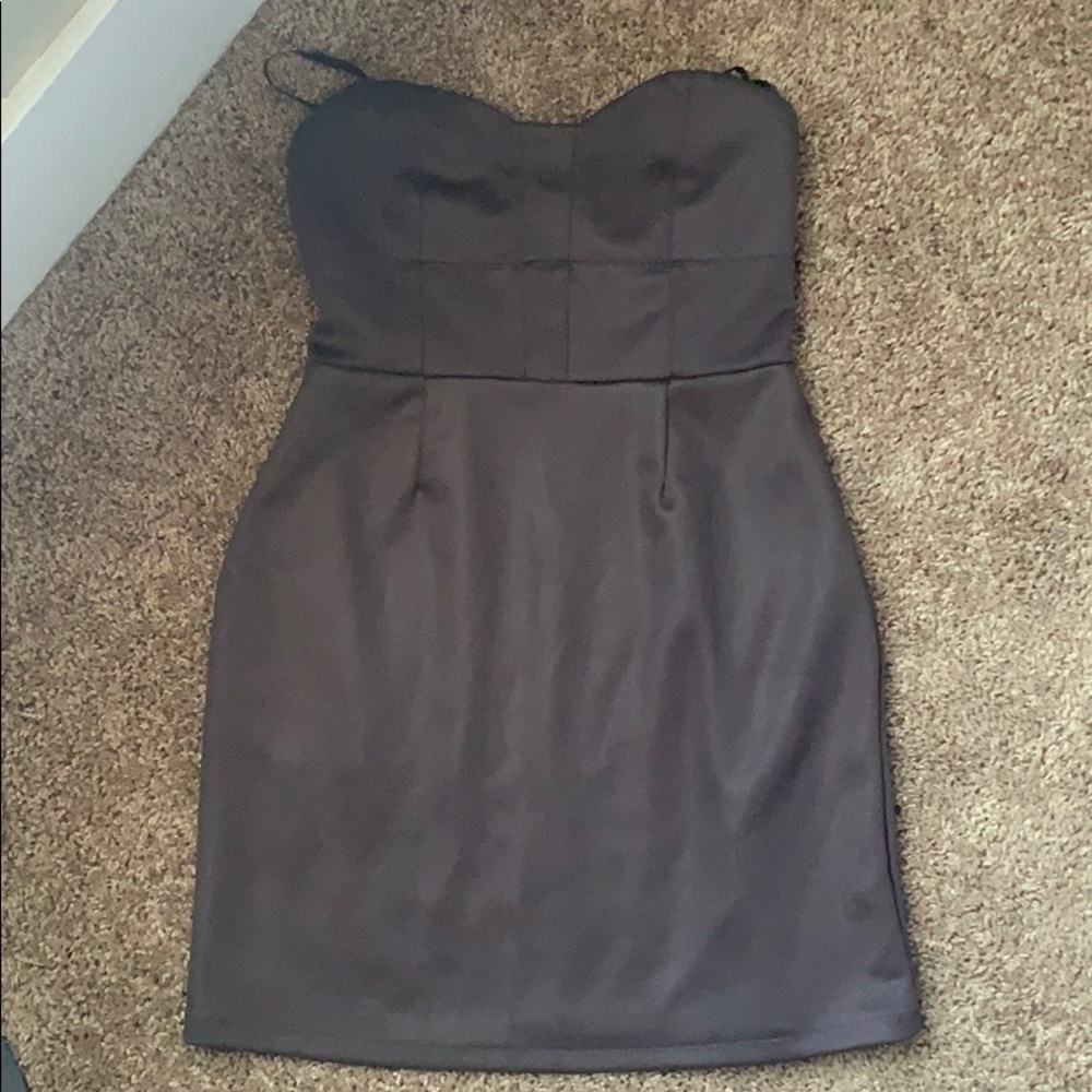 Purple silence + noise dress